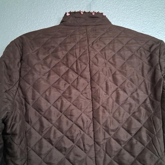 NWOT Silkland Quilted & Beaded Silk Jacket Size M - Picture 12 of 14
